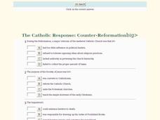 The Catholic Response: Counter-Reformation Interactive