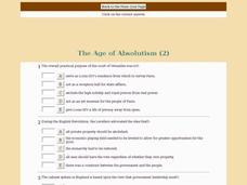 The Age of Absolutism (2) Interactive