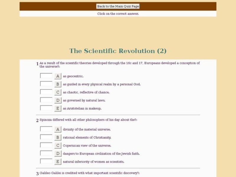 The Scientific Revolution (2) Interactive