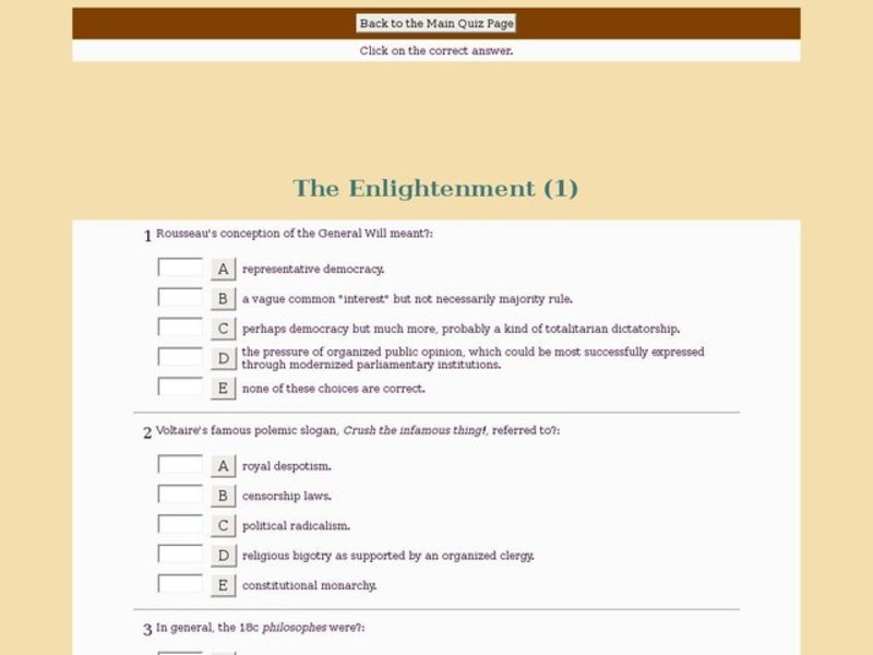 The Enlightenment (1) Interactive