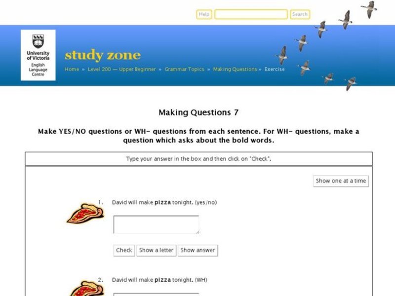 Making Questions 7 Interactive