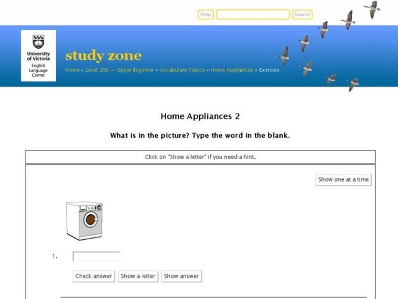 ESL: Home Appliances Vocabulary Interactive