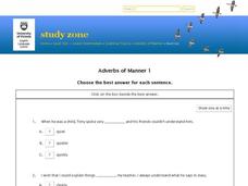ESL: Adverbs of Manner Interactive
