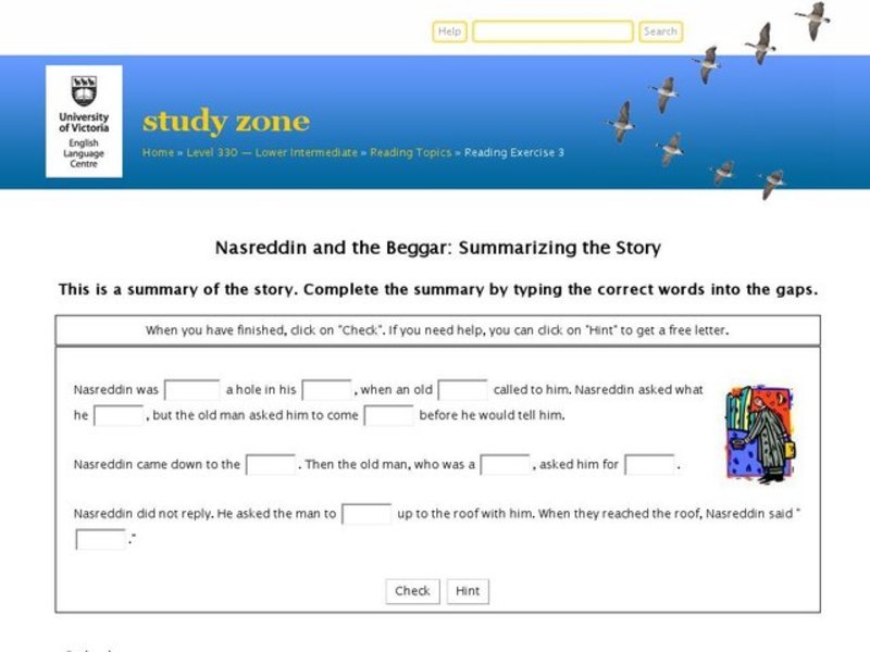 Nasreddin and the Beggar Exercise 3 Interactive