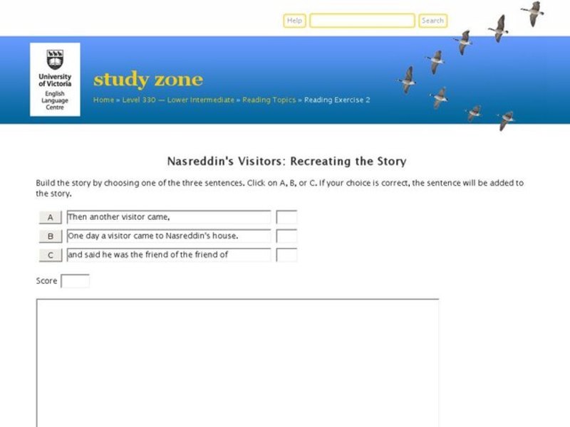 Nasreddin's Visitors: Recreating a Story Interactive