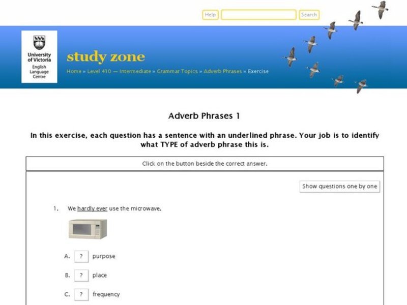 Adverb Phrases 1 Interactive