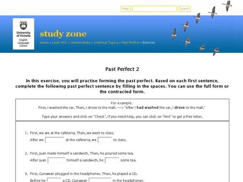 Using the Past Perfect Interactive