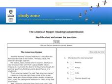 The American Pepper:  Reading Comprehension Interactive