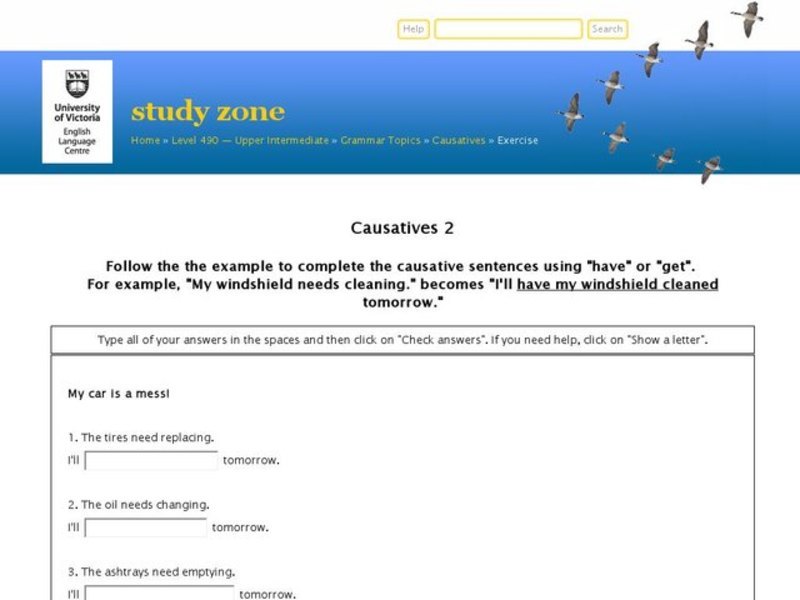 Causatives 2 Interactive