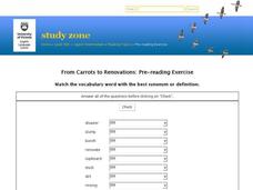 From Carrots to Renovations: Pre-reading Exercise Interactive