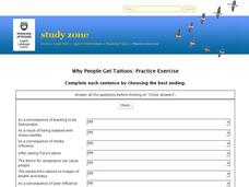 Why People Get Tattoos:  Practice Exercise Interactive