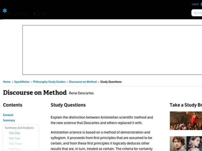 Discourse on Method Interactive
