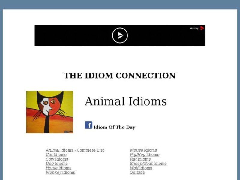 Idiom Quizzes - Animals Interactive