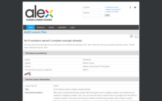 As If Numbers Weren't Complex Enough Already! Lesson Plan