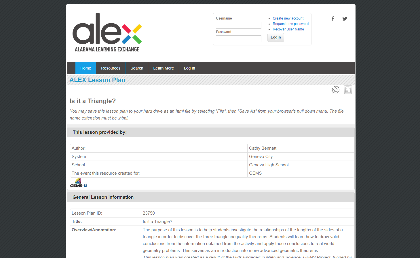 Is It a Triangle? Lesson Plan