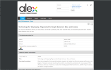 Technology for Displaying Trigonometric Graph Behavior: Sine and Cosine Lesson Plan