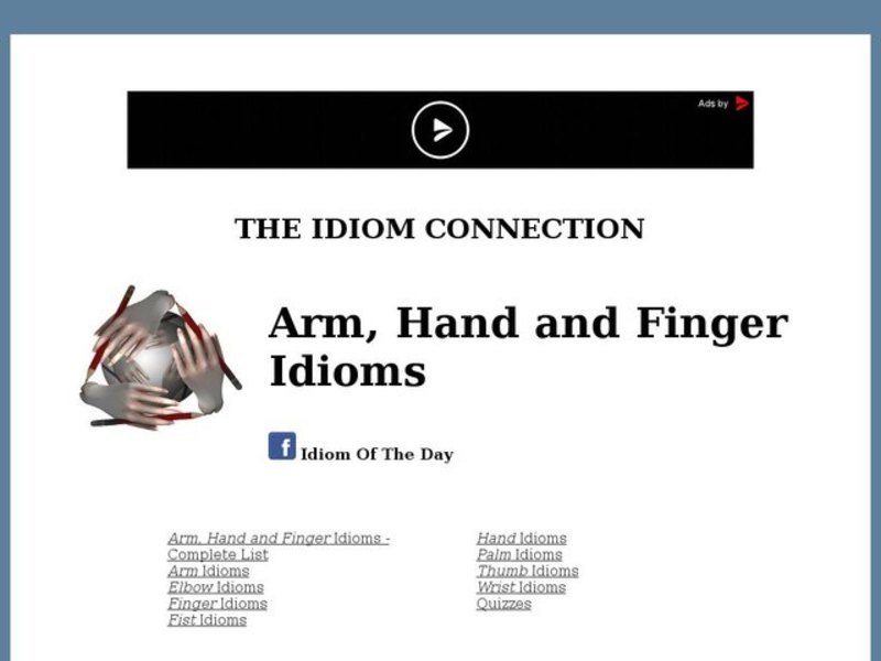 Idiom Quizes-Arm/Hand /Finger Interactive