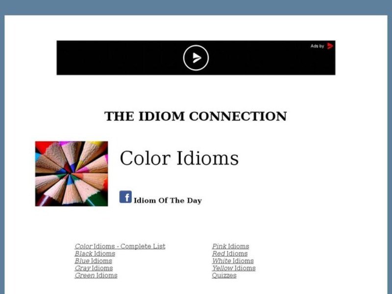 Idiom Quizzes - Colors Interactive