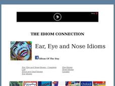 Idiom Quizzes - Ear/Eye/Nose Interactive