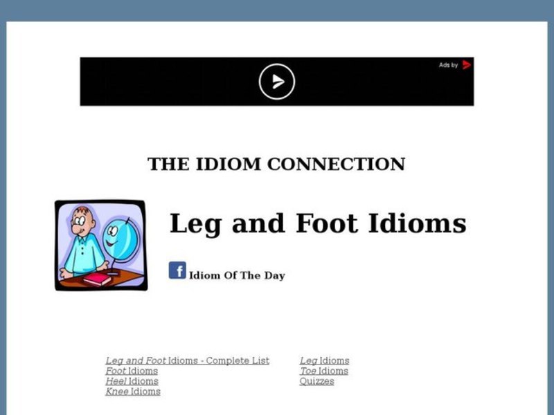 Idiom Quizzes- Leg/Foot Interactive
