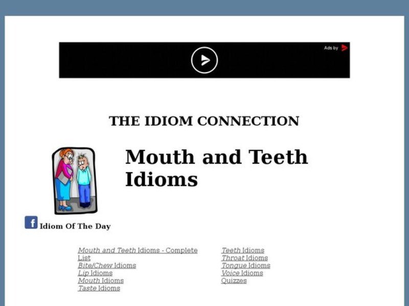 Idioms - Mouth and Teeth Interactive