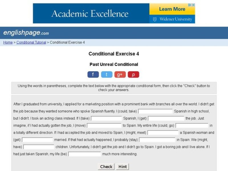 Conditional Exercise  4 Interactive