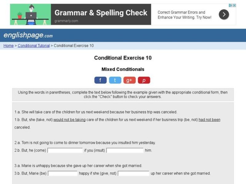 Conditional Exercise 10 Interactive
