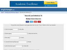 Gerunds and Infinitives 16 Interactive