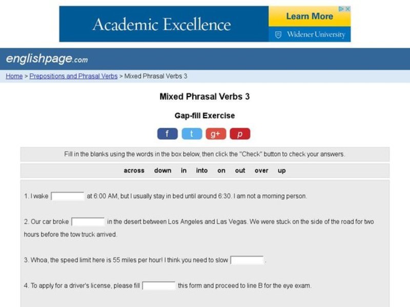 Mixed Phrasal Verbs 3 Interactive