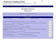 English Vocabulary Skills: AWL Sublist 4 - Exercise 1a Interactive