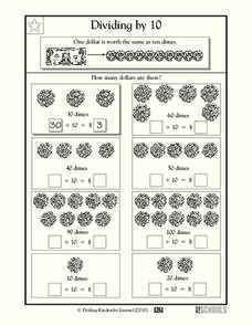 Dividing by 10 Worksheet