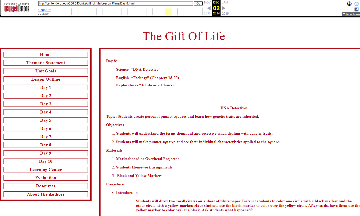 DNA Detectives Lesson Plan