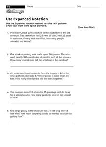 Use Expanded Notation Worksheet