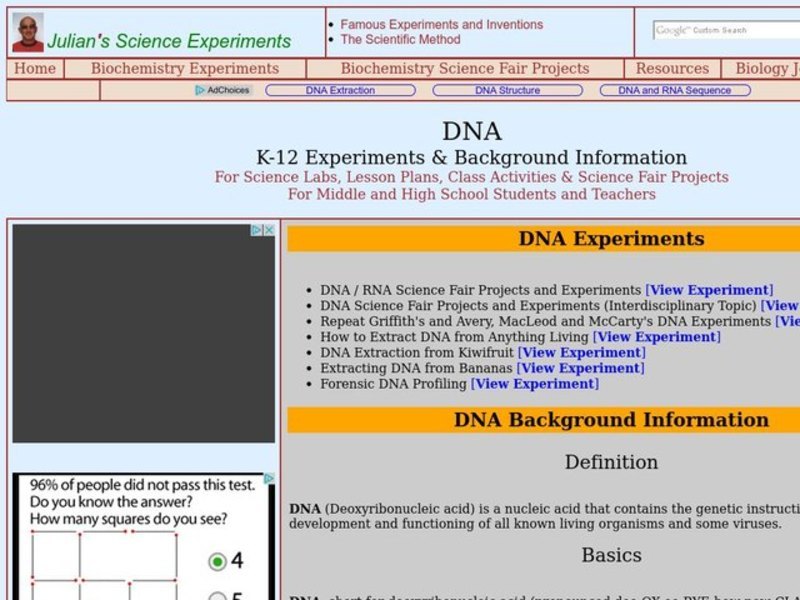 DNA Lesson Plan