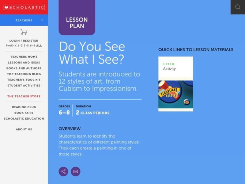 Do You See What I See? Lesson Plan