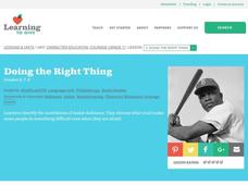 Doing the Right Thing Lesson Plan