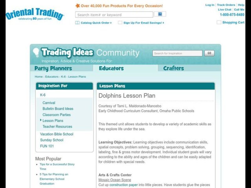 Dolphins Lesson Plan