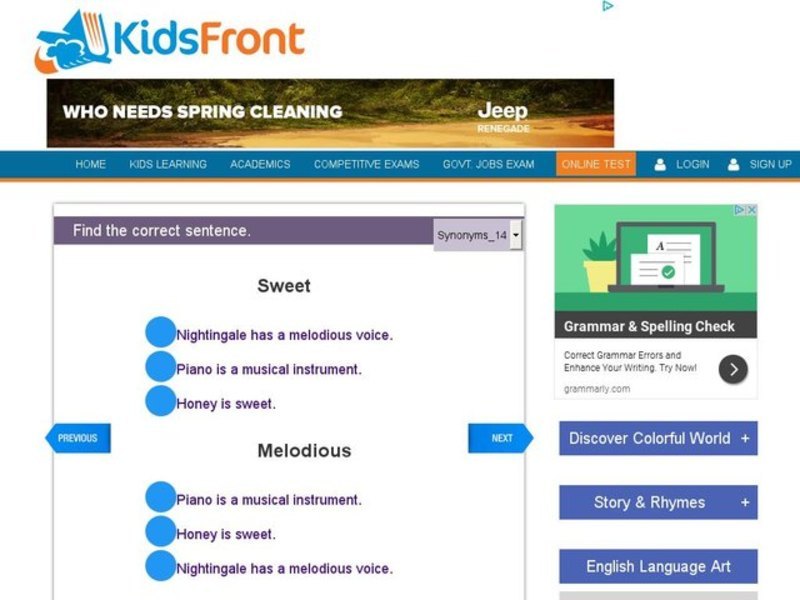 Synonyms 14 Interactive