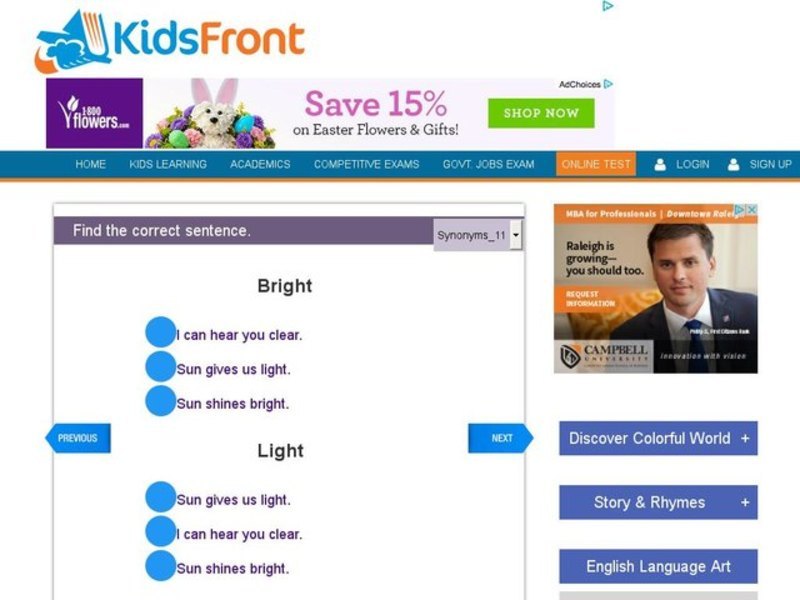Synonyms 11 Interactive