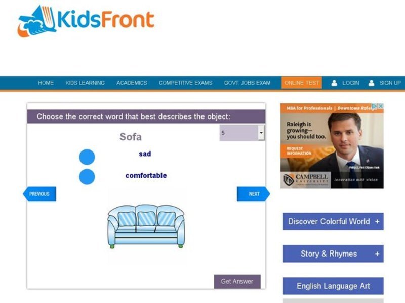 Choosing Descriptive Words Interactive
