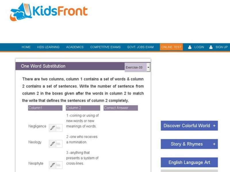 One Word Substitution 33 Interactive