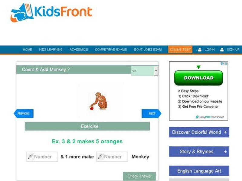 Count and Add Money Interactive