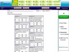 My Test Book: Rounding Numbers and Addition Skills Interactive