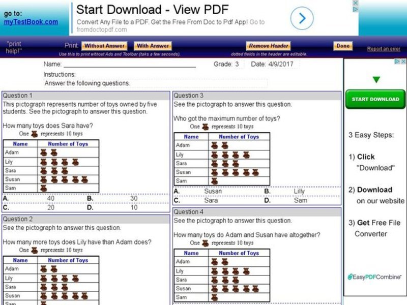 Using Pictographs With Data Interactive