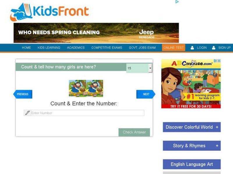 Count And Tell How Many 2 Interactive