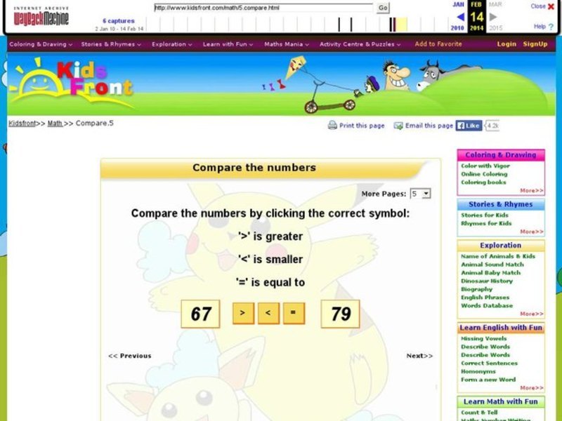 Compare the Numbers 5 Interactive