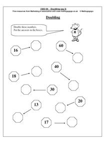 Doubling Worksheet