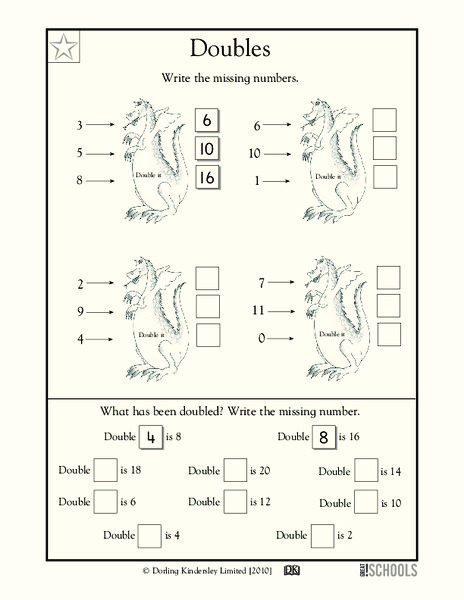Doubles Worksheet