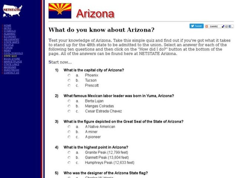 What Do You Know About Arizona? Interactive