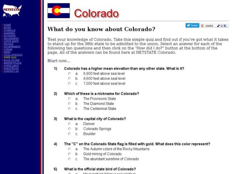 What Do You Know About Colorado? Interactive